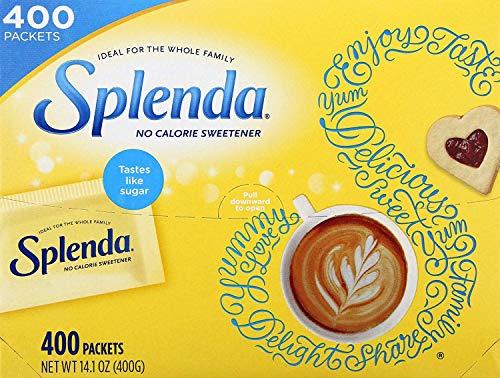 SPLENDA SPLENDA Zero Calorie Sweetener Packets Great For Sweetening Coffee, Tea, Fruit, and More (400 Individual Packets)
