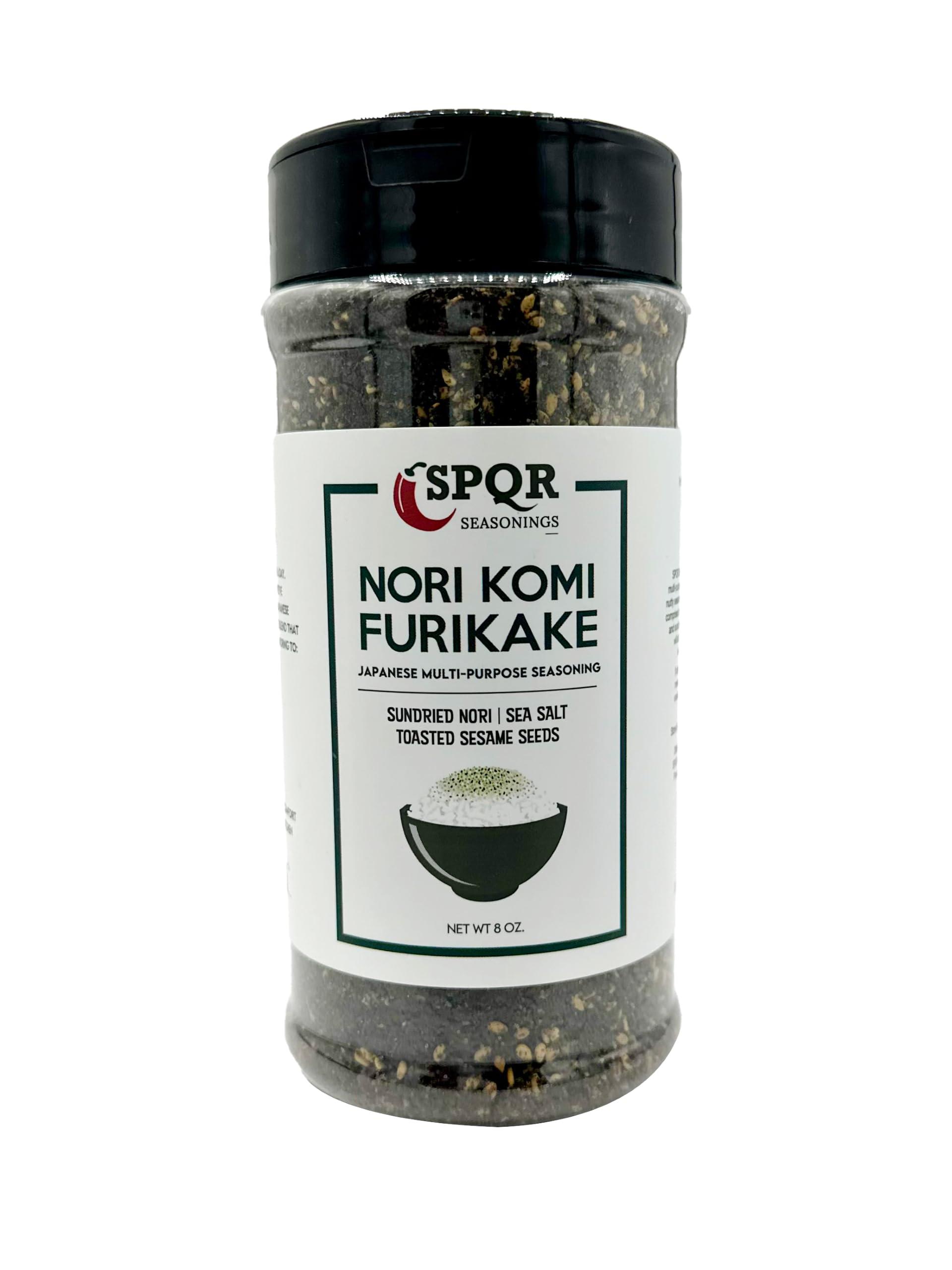 SPQR Seasonings Nori Komi Furikake Multi-Purpose Rice Seasoning XL 8 oz. Jar Sugar Free by SPQR Seasonings