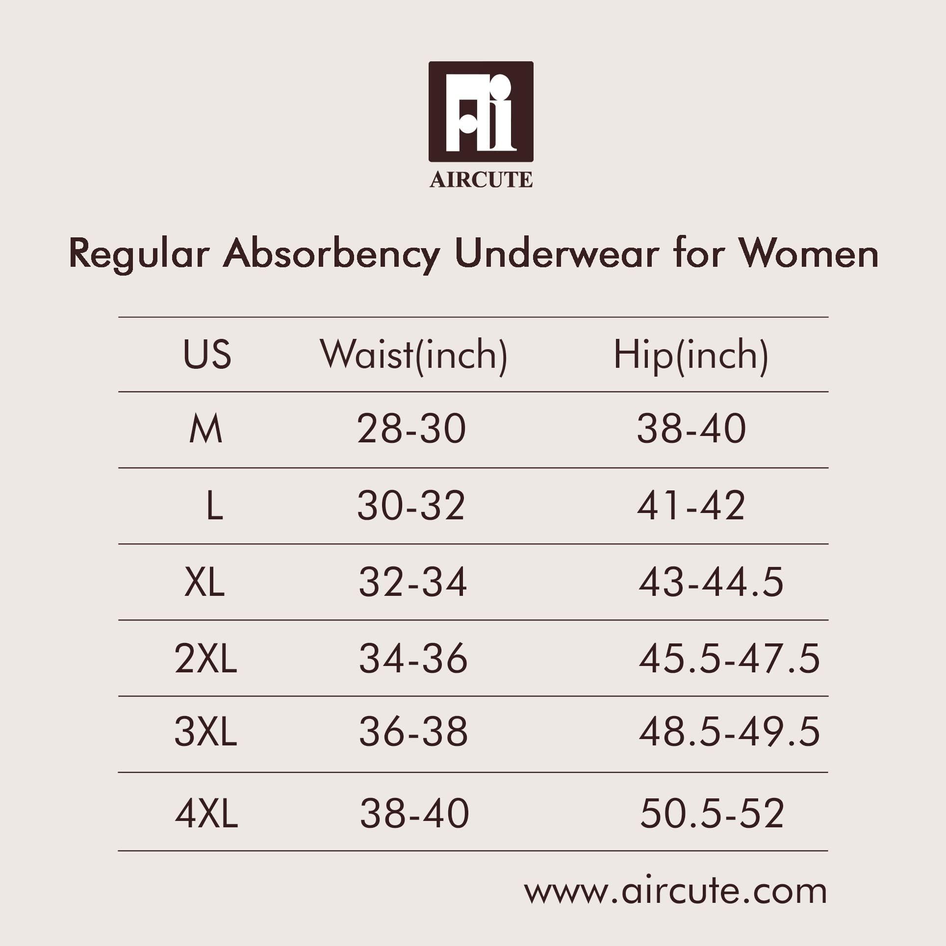 AIRCUTE AIRCUTE Washable Urinary Incontinence Underwear for Women Absorbent Seamless High Waist Leak Protective Panty 3 Pack (Beige-Blush-Blush, X-Large)