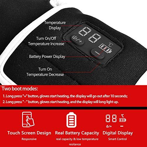 Trusa Slim Touchscreen Heated Gloves, Heated Motorcycle Gloves, Chargable Hand Warmer, Heated Gloves for Women&Men, Arthritis Gloves Women&Men, Electric Heated Gloves, Climb Hiking Skiing Hunting Handwarmer