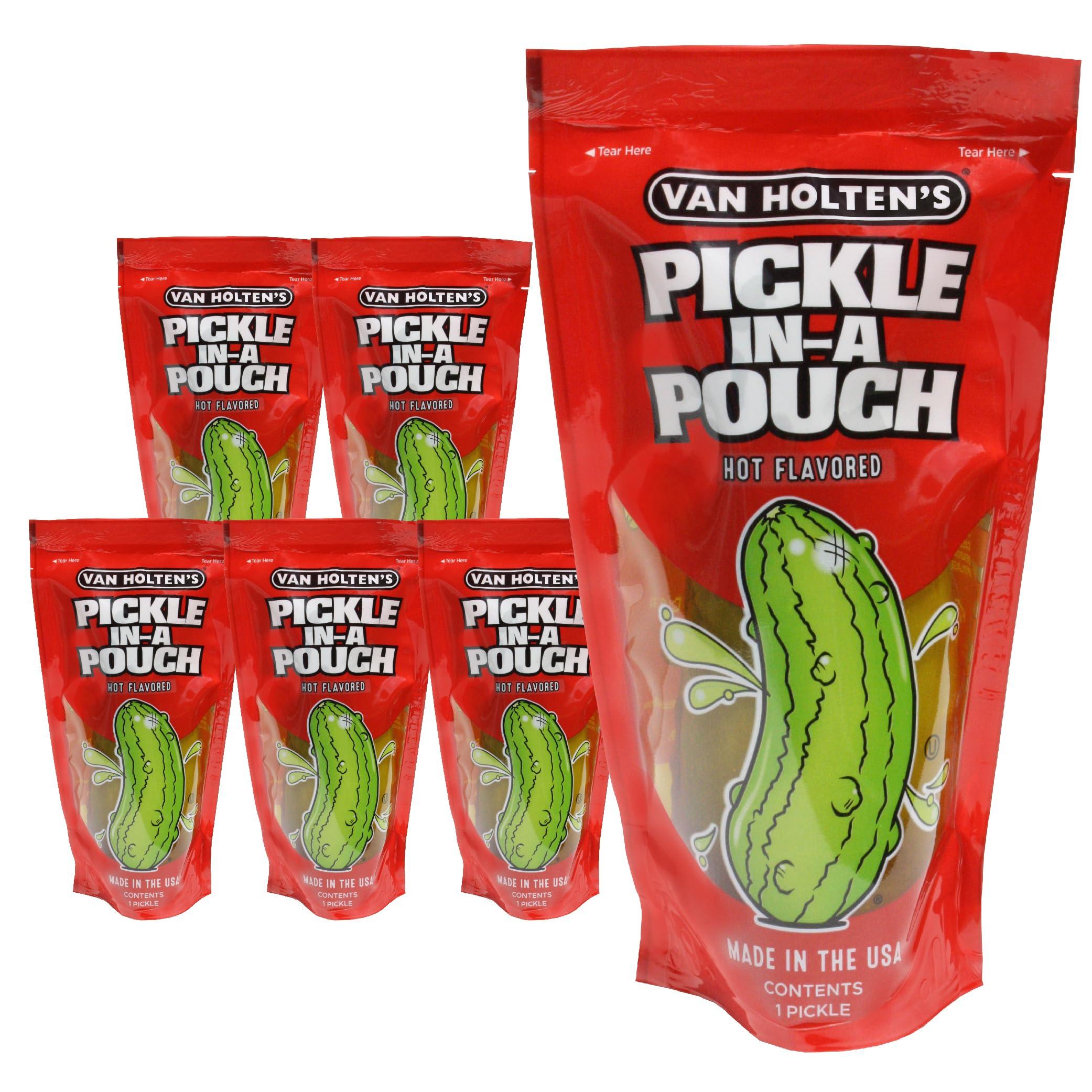 Van Holten's Pickles Van Holten's Pickles - Jumbo Hot Pickle-In-A-Pouch - 6 Pack