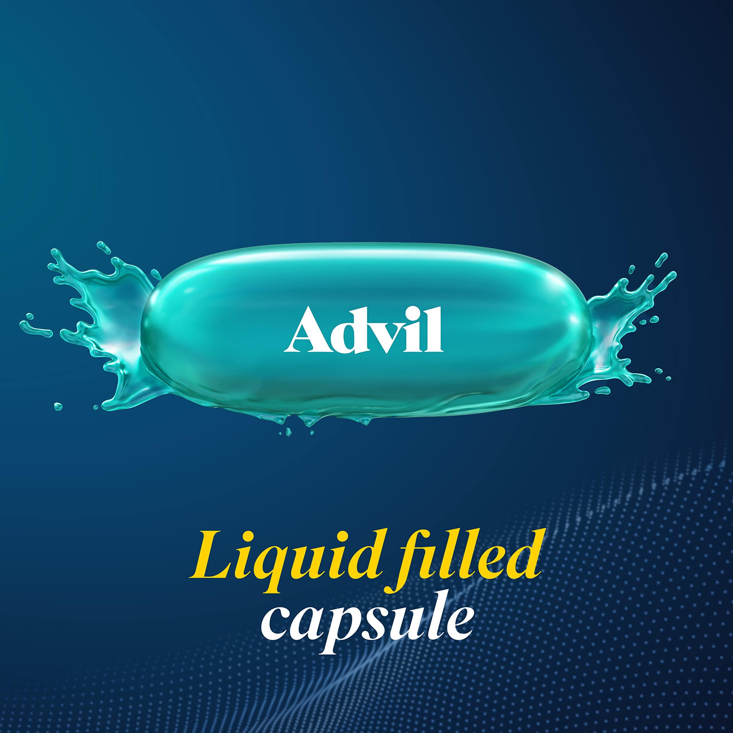 Advil Advil Liqui-Gels Pain Reliever and Fever Reducer, Pain Medicine for Adults with Ibuprofen 200mg for Headache, Backache, Menstrual Pain and Joint Pain Relief - 80 Liquid Filled Capsules