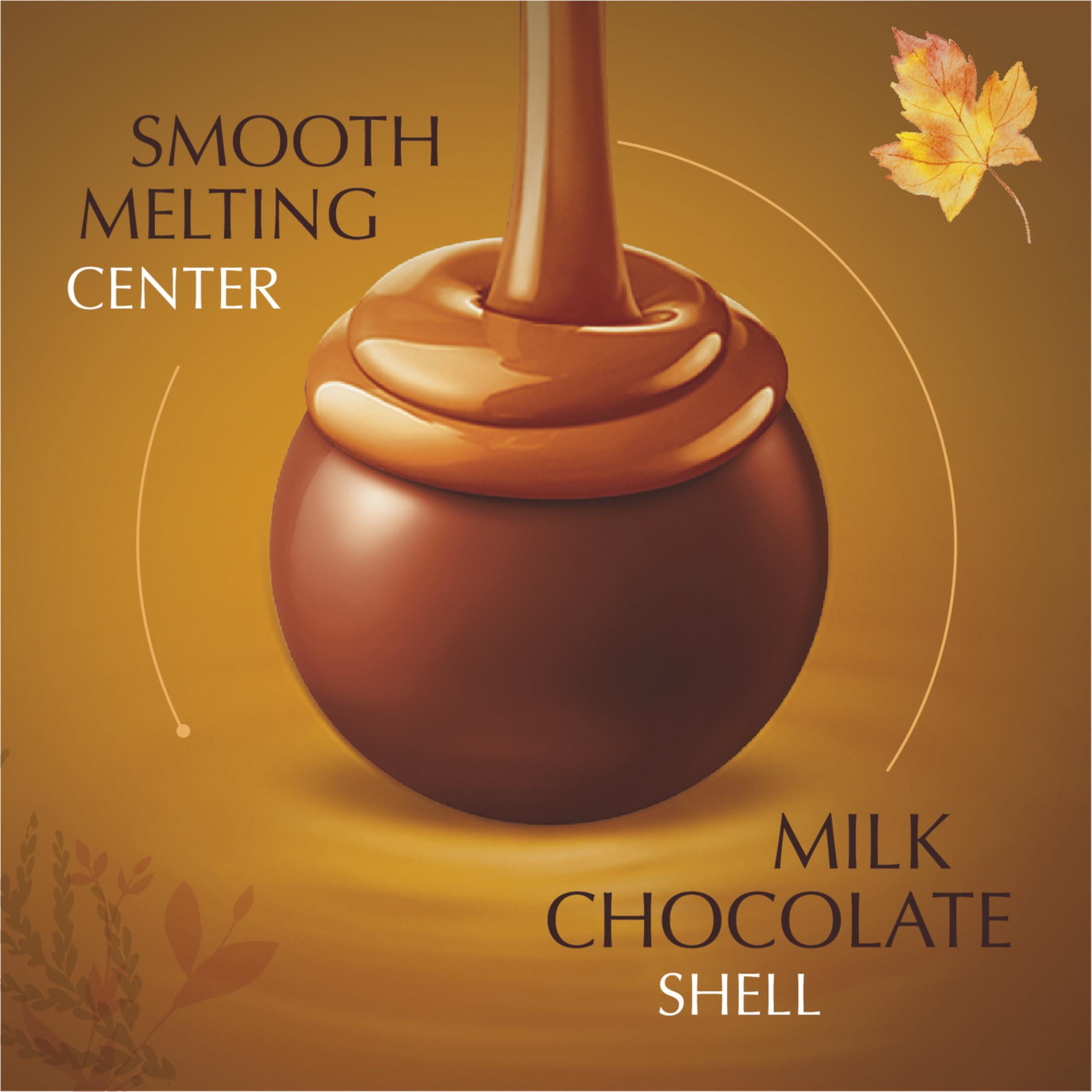 Lindt Lindt LINDOR Harvest Milk Assorted Chocolate Candy Truffles, Chocolates with Smooth, Melting Truffle Center, 15.2 oz. Bag