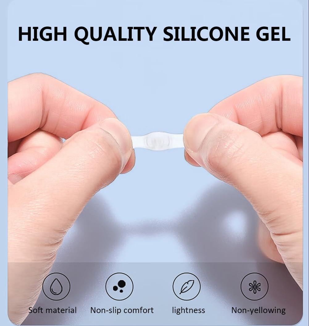 PTSLKHN PTSLKHN Super Soft Eyeglass Nose Pads, Jelly-Soft Nose Pads for Glasses, Non-Slip Comfortable and Non-Indentation, 5+2Pairs