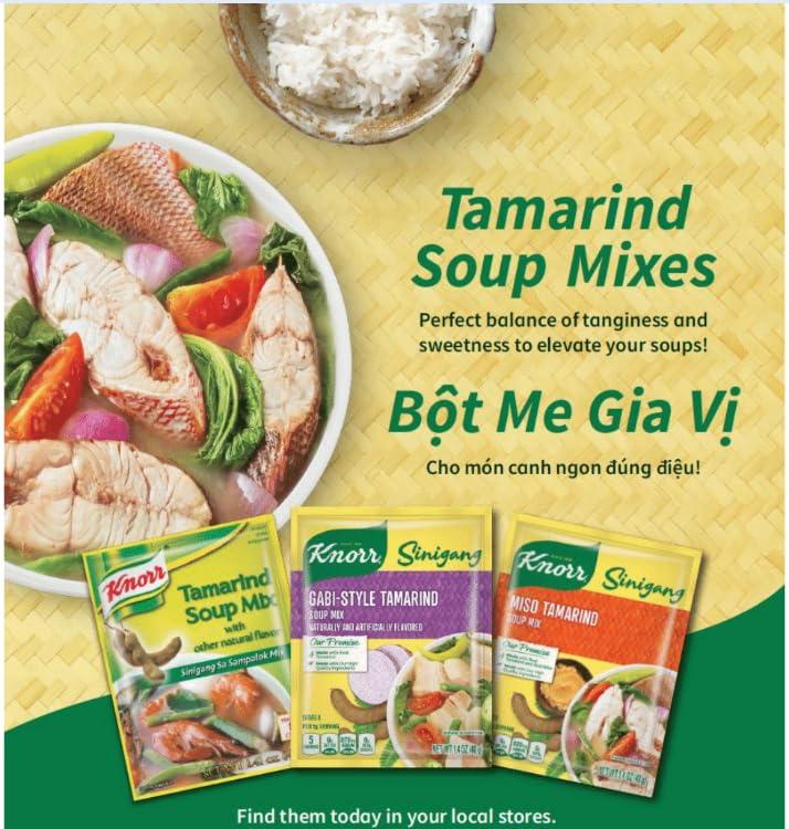 Knorr Knorr Sinigang Miso Tamarind Soup Mix, 1.4 OZ (Pack of 2)