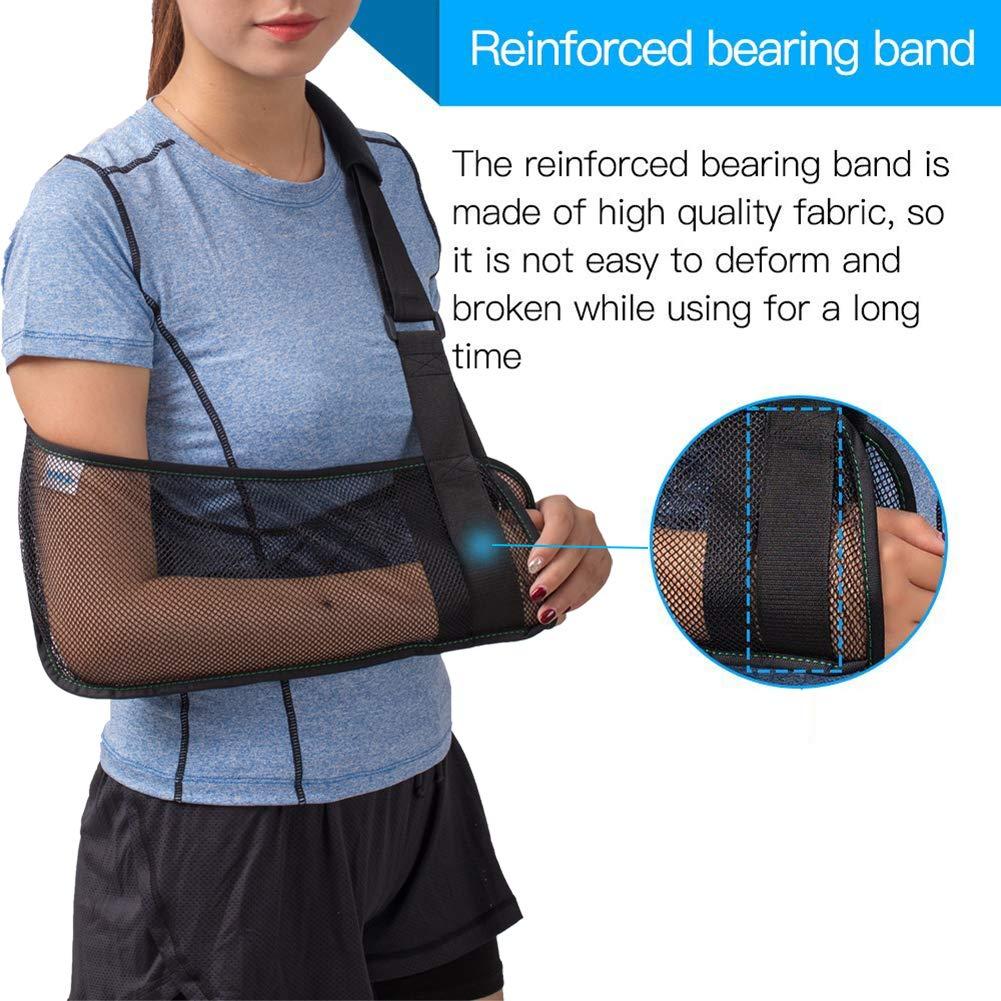 TODDOBRA Mesh Arm Shoulder Sling - Medical Shoulder Immobilizer for Shower - Adjustable Arm Brace for Torn Rotator Cuff Injury - Right Left Arm for Men Women - Shower Sling for Elbow, Wrist
