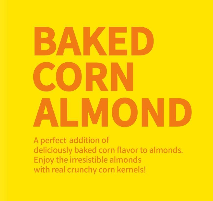 HBAF [Official Gilim HBAF] Korean Seasoned Almonds 3 Flavor Gift Party Pack Mix (Honey Butter, 1 X 190g, Baked Corn, 1 x 190g, Injeolmi, 1 x 190g)