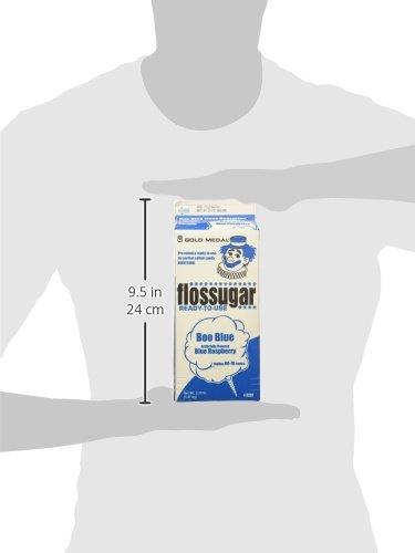 Gold Medal Gold Medal Blue Raspberry Flossugar, Half Gallon Carton, 3.25 Pound (Pack of 6)