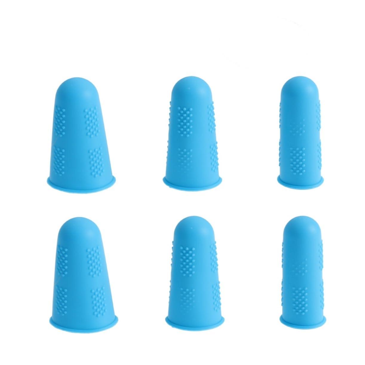 COLLBATH COLLBATH Silicone 12 Pcs Fingertip Protectors Gloves Nail Non-Slip and Flexible