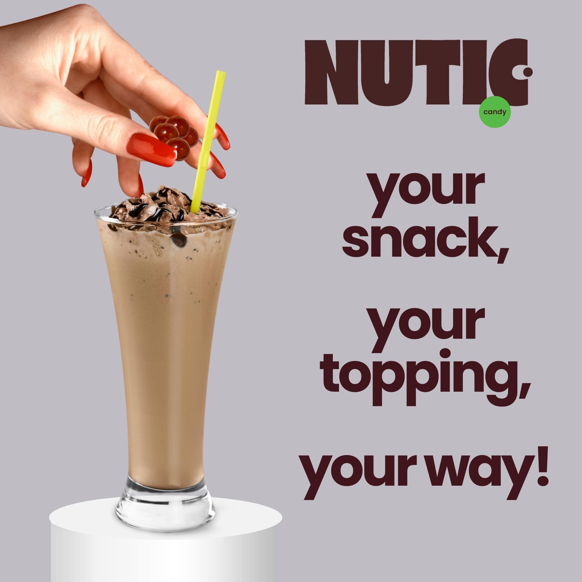 Nutic Nutic Gourmet Dark Chocolate Covered Espresso Beans - 1LB, Bulk Chocolate Espresso Candy, Dark Chocolate Coffee Beans - Irresistible, Rich & Energizing Treat - (Pack of 1)