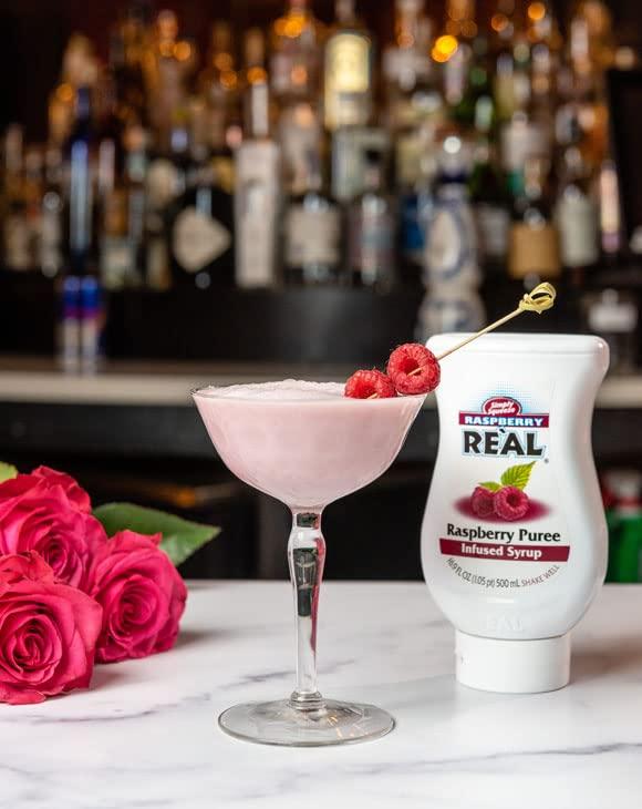 Rel Infused Exotics Raspberry Rel Infused Exotics, Raspberry Puree Infused Syrup, 16.9 FL OZ Squeezable Bottle (Pack of 3)