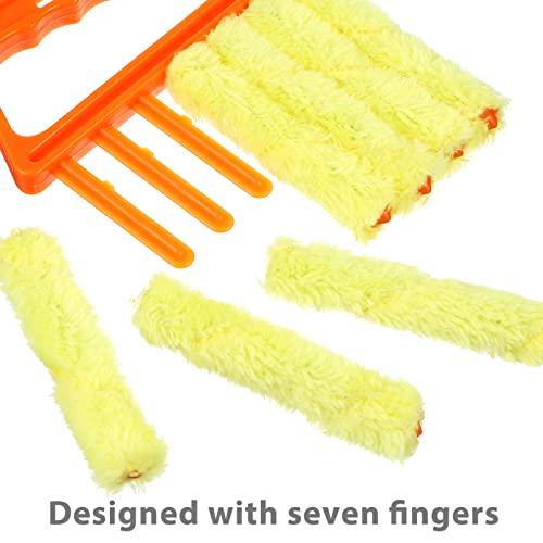 ULTECHNOVO ULTECHNOVO Duster Wands 1 Set Cleaning Brush Cleaning Stick Duster Small Duster Sticks Small Cleaning Brush Blind Duster Tool Detail Stick Mini Duster Window Blinds Plastic Cleaning Wands