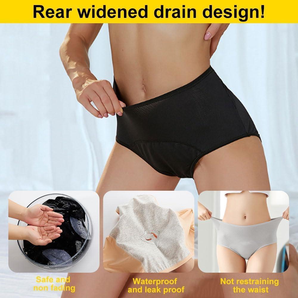 ASSOYEZ ASSOYEZ 2024 Upgrade Leakproof Ladies Underwear, Incontinence Underwear for Women, Leak Proof Panties for Women Over 60 (8Pcs-a,XS)