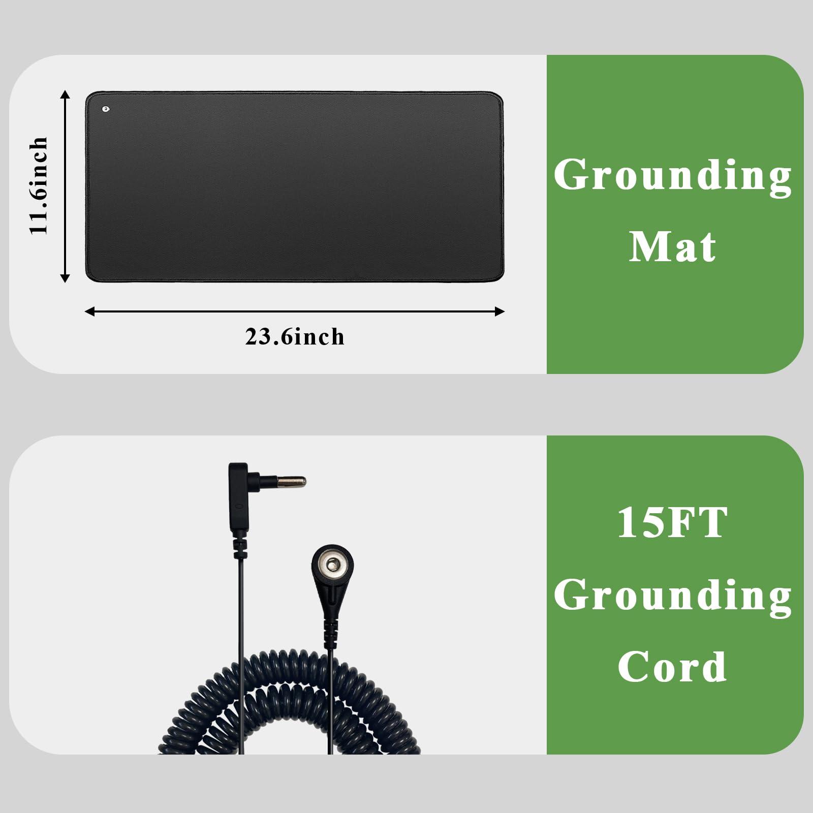 generic Grounding Mat, Grounding Bed Mat with 1 Grounding Cord Indoor Mat for Improving Sleep Body Health (11.8 * 23.6inch)