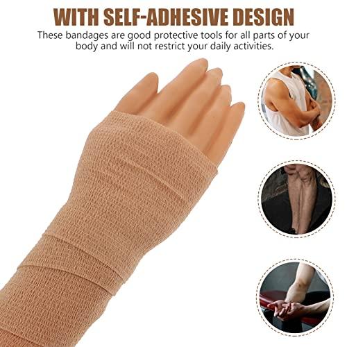 Healifty 1 Roll Self Adhesive Elastic Handle Grip Wrap Leg Japanese Wrap Finger Tape Goon Tape Knee Sports Belt Fitness Spandex Portable