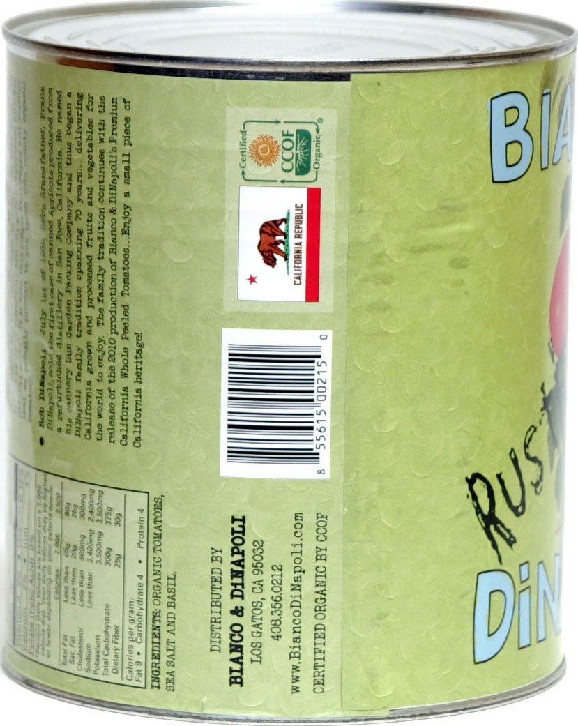 Di Napoli Bianco DiNapoli Rustic Crush Organic Crushed Tomatoes with Basil. 103 oz can