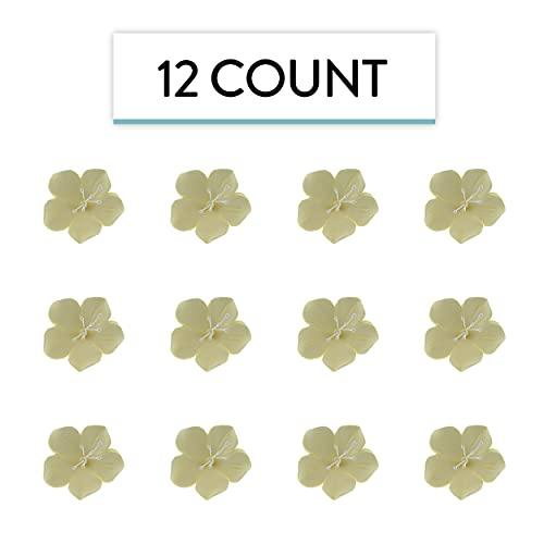 Global Sugar Art Global Sugar Art Fruit Blossom Sugar Cake Flowers, Yellow, Large, 18 Count by Chef Alan Tetreault