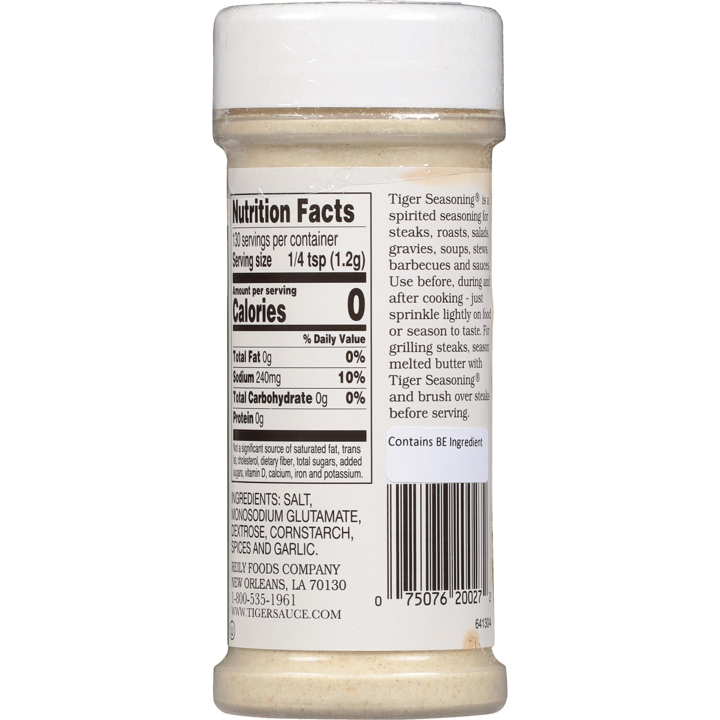 Try Me Try Me Tiger Seasoning for Meat Fish and Vegetables, 5.5oz Bottle (Pack of 6)