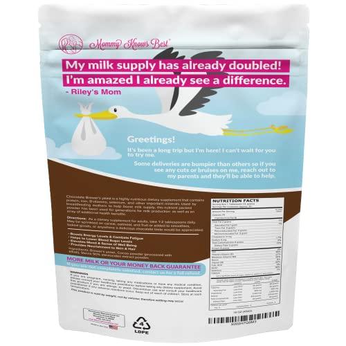 Mommy Knows Best Brewers Yeast Powder for Lactation Cookies for Breastfeeding - Lactation Supplement for Increased Breast Milk - Nutritional Yeast for Lactation Support - Breastmilk Supplement for Women - Easy to Bake