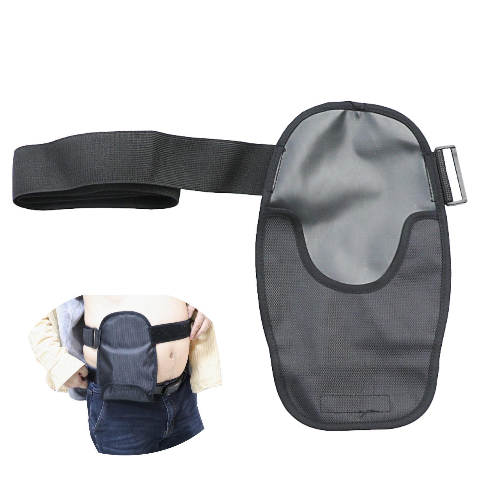 homfanseec homfanseec Ostomy Bag Covers Waterproof Colostomy Bag Covers with Adjustable Elastic Fixation Band, Universal Stoma Pouch Cover for ileostomy Ostomy Supplies for Women Men(Black)