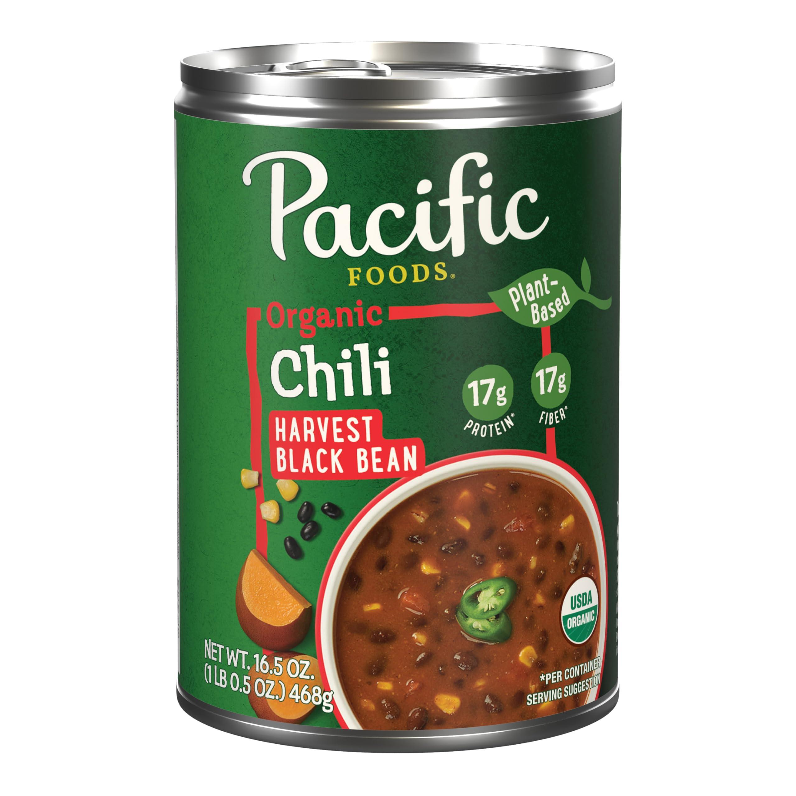 Pacific Foods Pacific Foods Organic Harvest Black Bean Chili, Plant Based, 16.5 oz Can