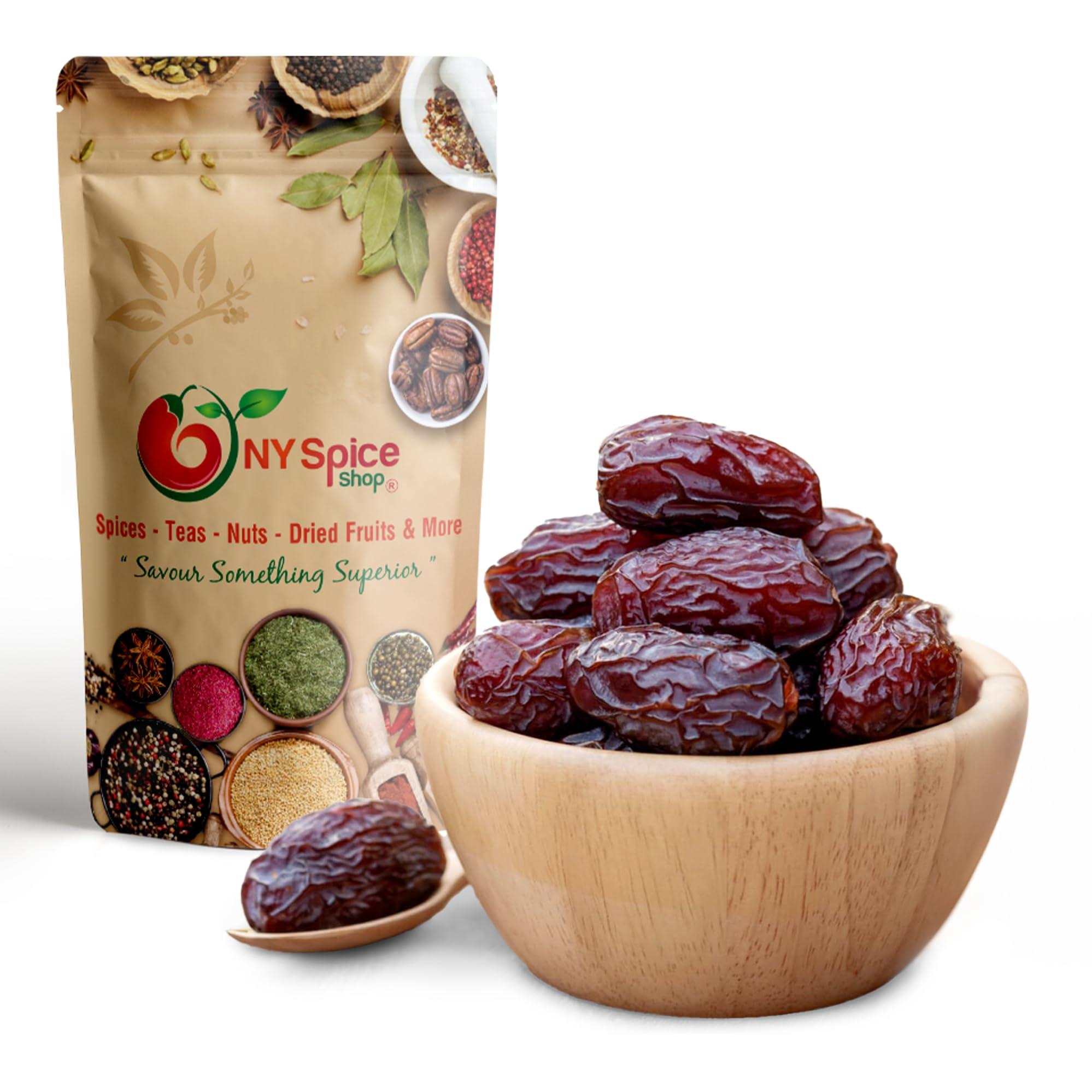 NY Spice Shop NY Spice Shop Medjool Dates - 3 Pound California Natural Delight Medjool Pitted Fresh Dates Bulk - Sweet Candied Large & Plump Chewy Texture Caramel Flavored Medjool Dates