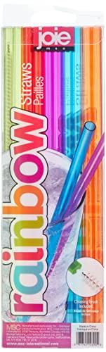 Joie Kitchen Gadgets Joie Kitchen Gadgets 12690 Rainow PETG Reusable Rainbow Straws, Plastic, Multi