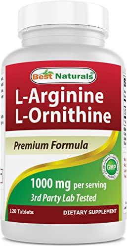 Best Naturals Best Naturals L-Arginine L-Ornithine - 1000mg & L-Citrulline 1500mg