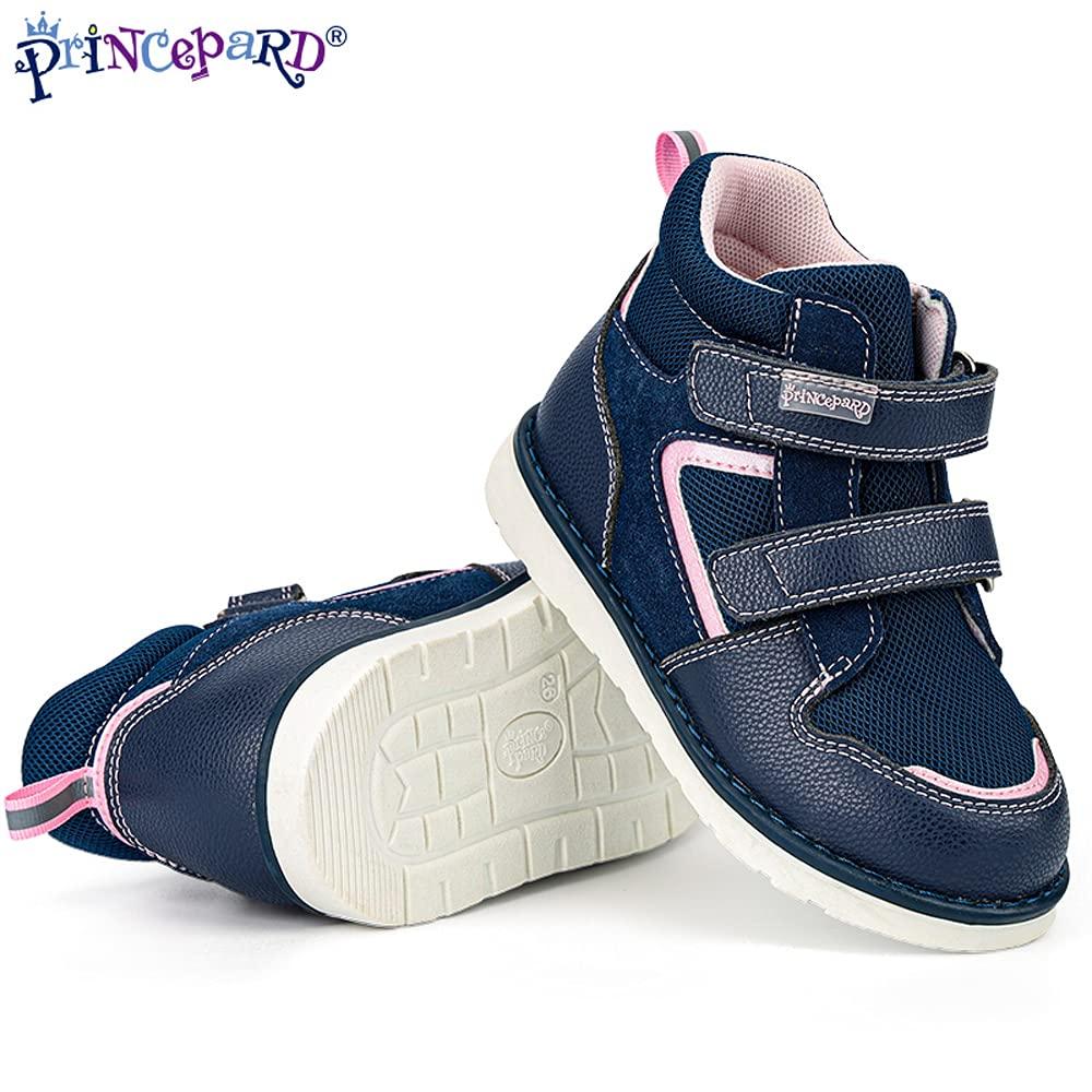 princepard Orthopedic Shoes for Toddlers and Kids, High-top Corrective Sneakers for Boys and Girls with Arch and Ankle Support, Non-Slip Soles