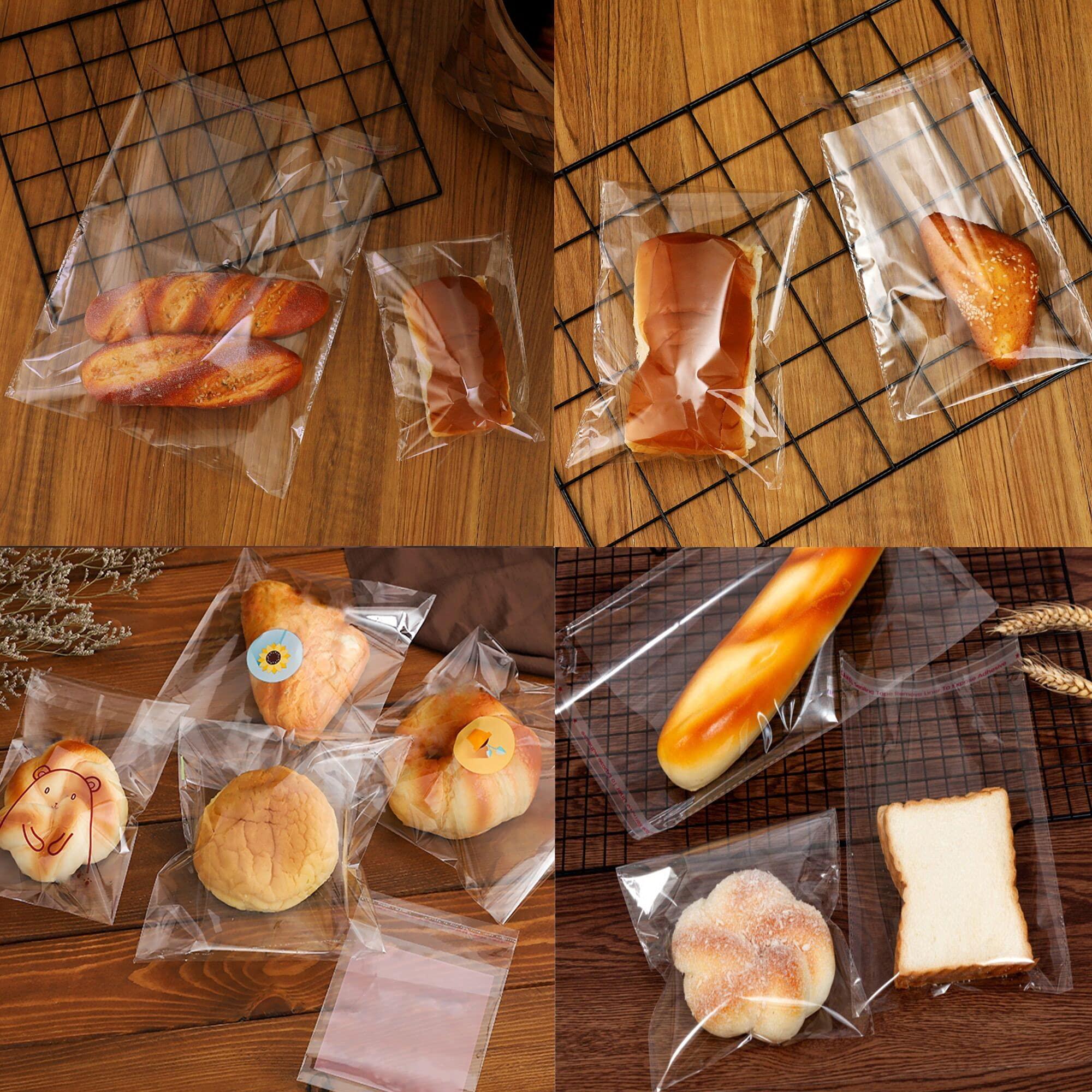 KnR Harmony Square Cello Bags 4x4" 500pcs Resealable Cellophane Bags Self Adhesive Plastic Bags for Cookie Bakery Candy Soap Cards Snacks Food Treat Gift Favor 6 Sizes to Choose from