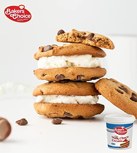 Baker\'s Choice Dairy White Chocolate Spread and Topping, 12 oz. White Chocolate Pastry Filling & Cake Filling - Creamy Topping for Cakes, Desserts, Ice Cream, Pie Filling, Dairy, Kosher - By Bakers Choice