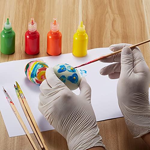zomchain nitrile gloves Disposable Kid Gloves, Nitrile Gloves for 7-14 Years - Latex Free Gloves, Food Grade, Powder Free - for Halloween Preparation, Crafting, Painting, Gardening, Cooking, Cleaning - 100 PCS White