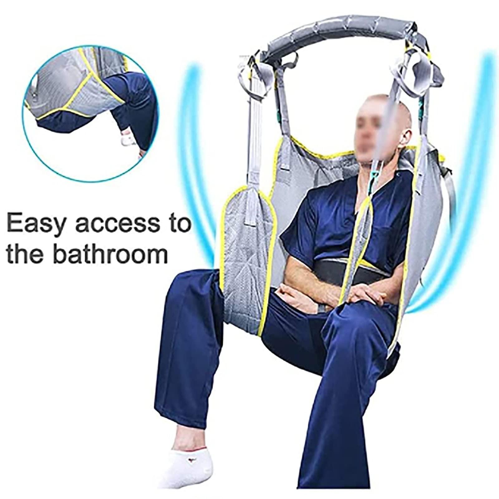 YXJPP Toileting Hoist Sling, Whole Body Patient Lift Sling, Bath Shower Paralyzed Disabled Elderly Universal Sling