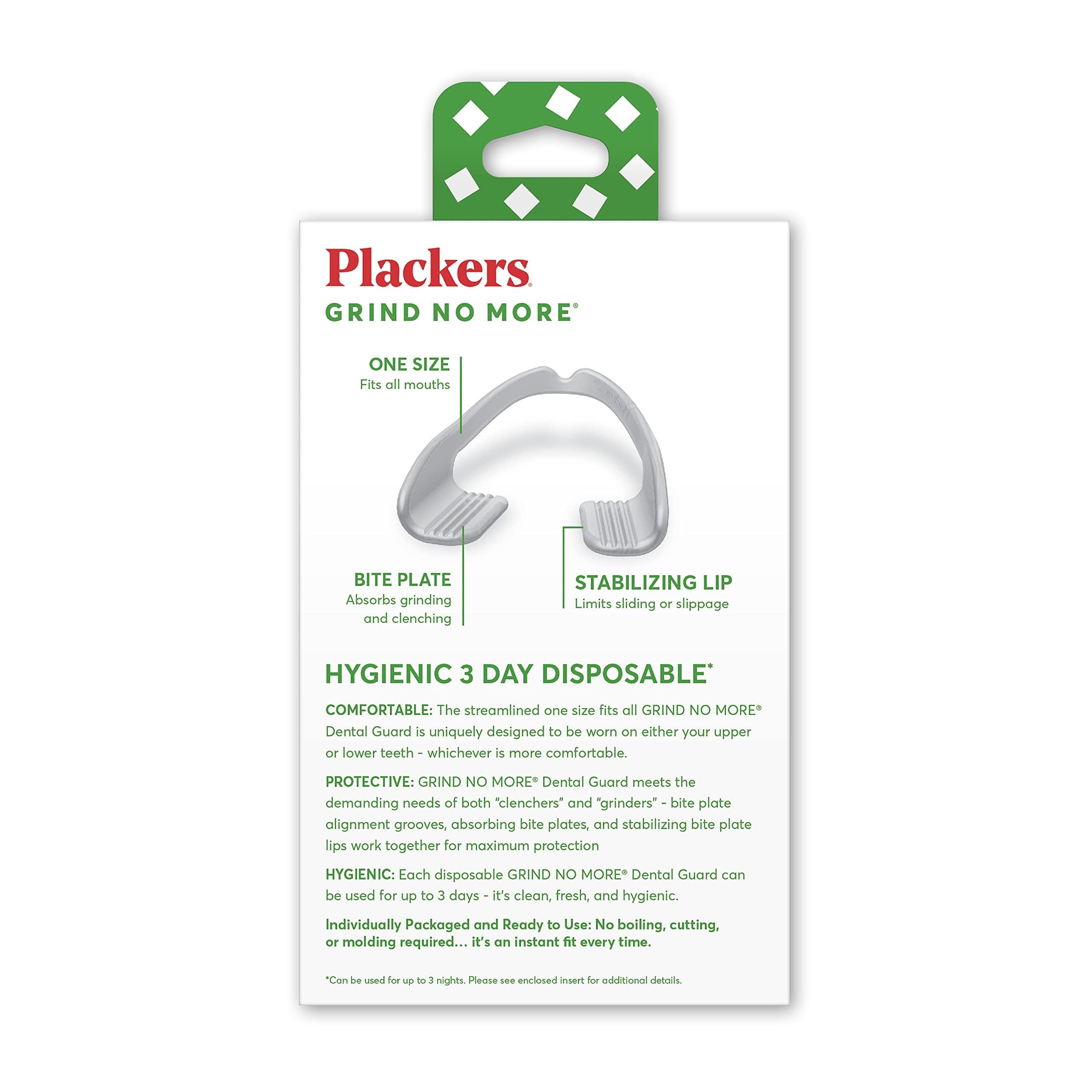 Plackers Plackers Grind No More Night Guard (16 Count) and Plackers Twin-Line Dental Flossers (75 Count)