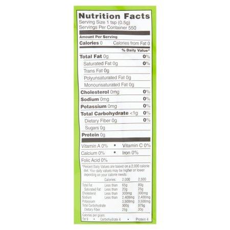 Great Value Great Value Granulated No Calorie Stevia Sweetener, 9.7oz Resealable Pouch (Pack of 4)
