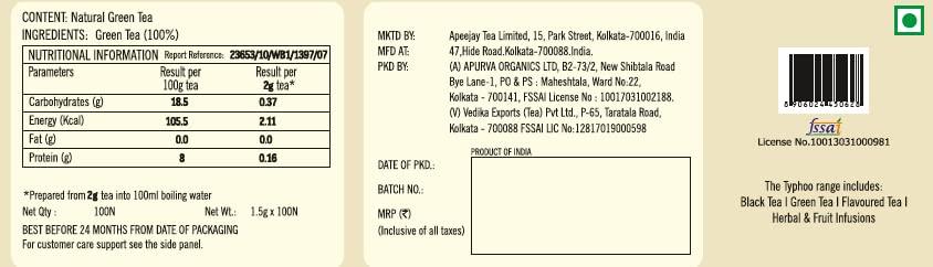 Typhoo Typhoo Green Tea, 100 Tea Bags