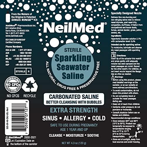 NeilMed NeilMed Sparkling Seawater Extra Strength Nasal Saline Spray 125 mL