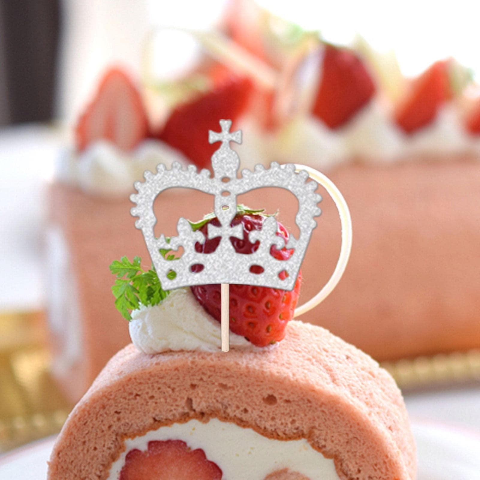 Littryee Littryee 10 Union Jack Cake Toppers, Queen Jubilee Cupcake Toppers Union Jack Cake Decorations 2022, Union Jack Flags Supplies, Britain Flag Royal Paper Cupcake Toppers for Decorations