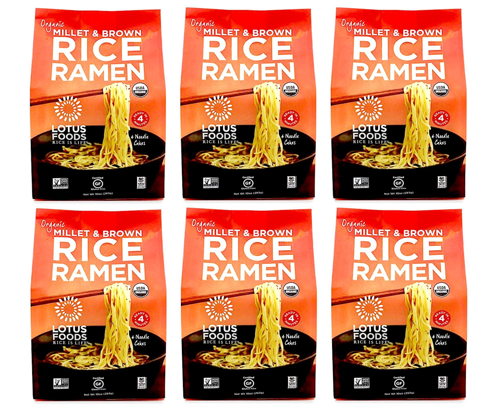 Lotus Foods Lotus Foods Organic Gluten-Free Millet & Brown Rice Ramen Noodles, Nutty Flavor, 10 Oz, 6 Count