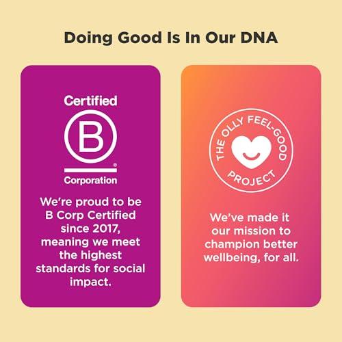 OLLY OLLY Kids Multivitamin & Probiotic Gummy, Digestive Support, Vitamins A, D, C, E, B, Zinc, Chewable Supplement, Berry Flavor, 60 day supply - 120 Count