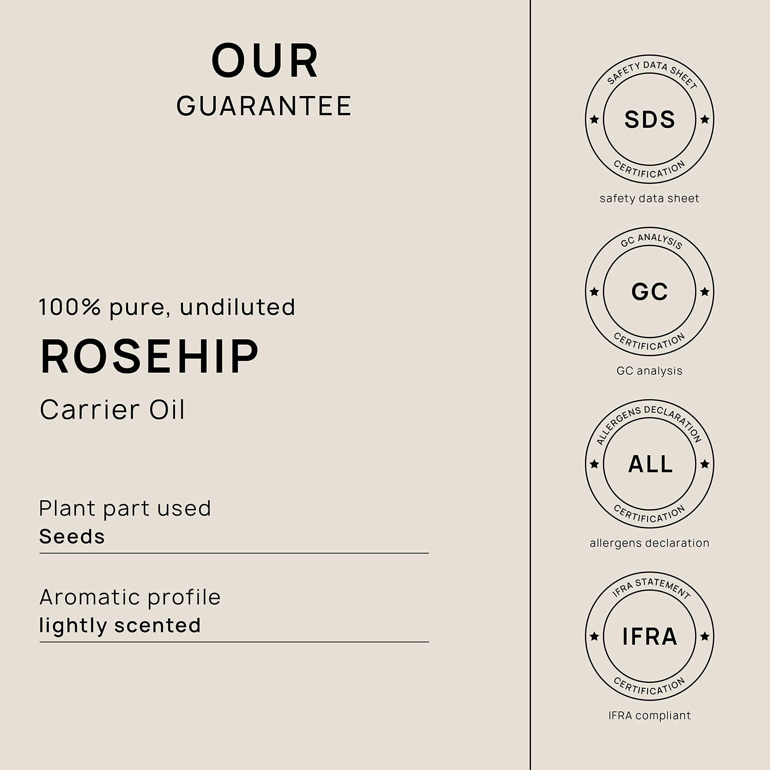 VINEVIDA VINEVIDA Rosehip Carrier Oil - Gallon Rosehip Oil Undiluted - Bulk Gallon Carrier Oil for Soap Making Safe for Skin - DIY Candle Scents for Candlemaking Scents - 8 lbs Rosehip Oil