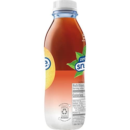 Snapple Snapple Zero Sugar Peach Tea, 16 fl oz recycled plastic bottle (Pack of 12)