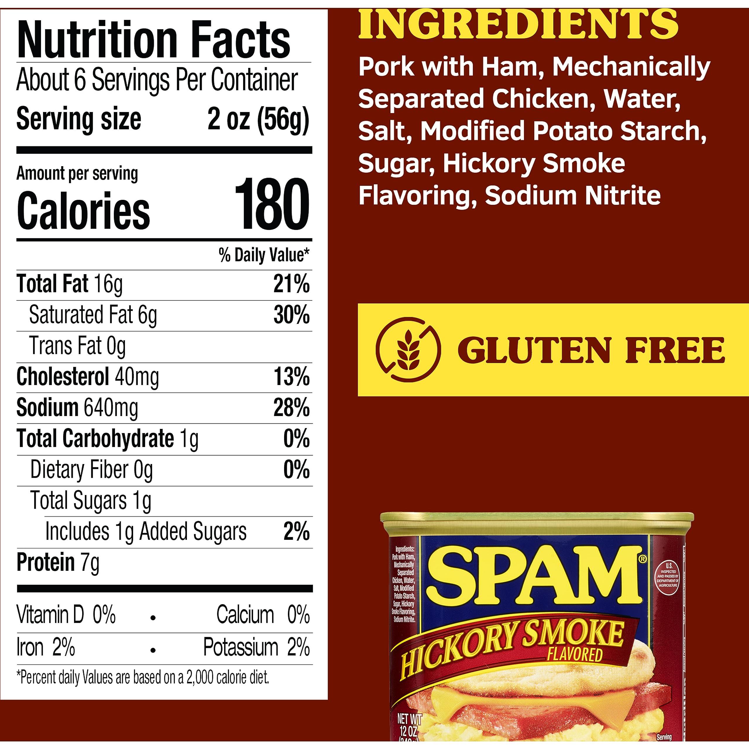 SPAM Spam Hickory Smoke, 12 Ounce Can