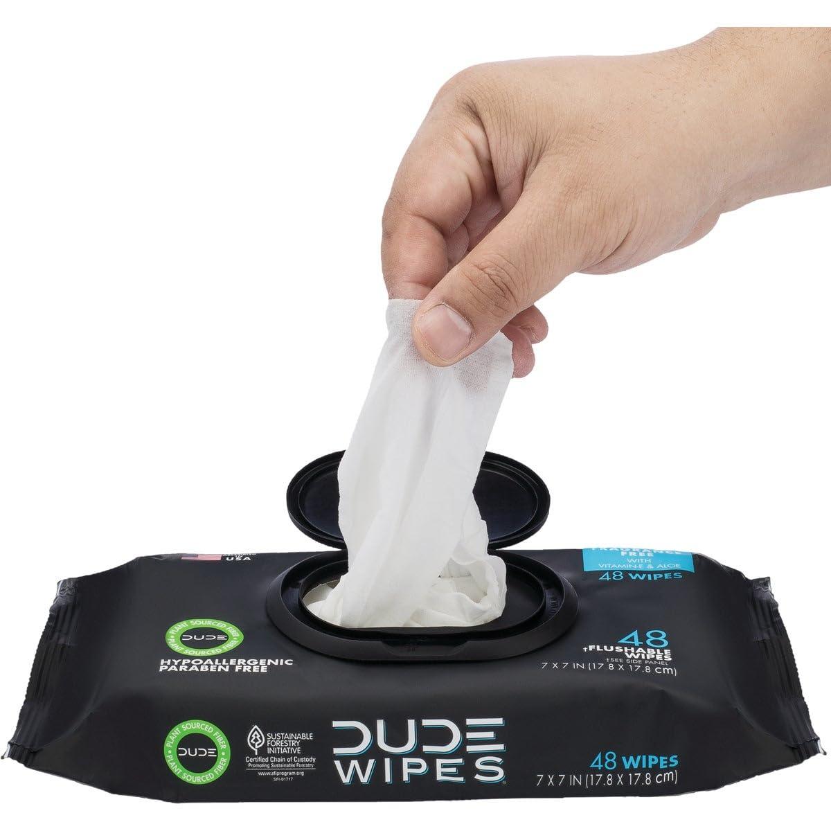 Dude DUDE WIPES Disposable Wet Wipes 48 count