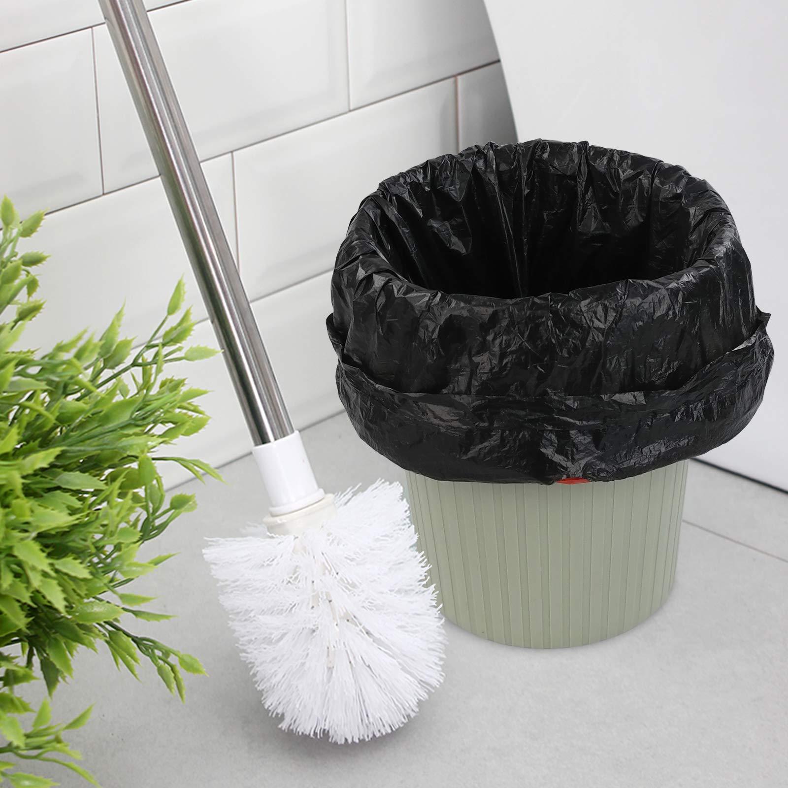 Xowine Xowine 6 Gallon Drawstring Trash Bags, 105 Counts Black Garbage Bags with Drawstring