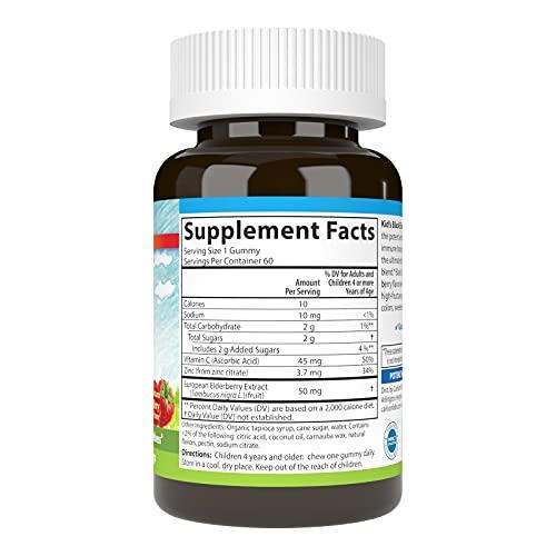 Carlson Carlson - Kid's Black Elderberry Gummies. with Vitamin C & Zinc, Immune Support, 60 Gummies