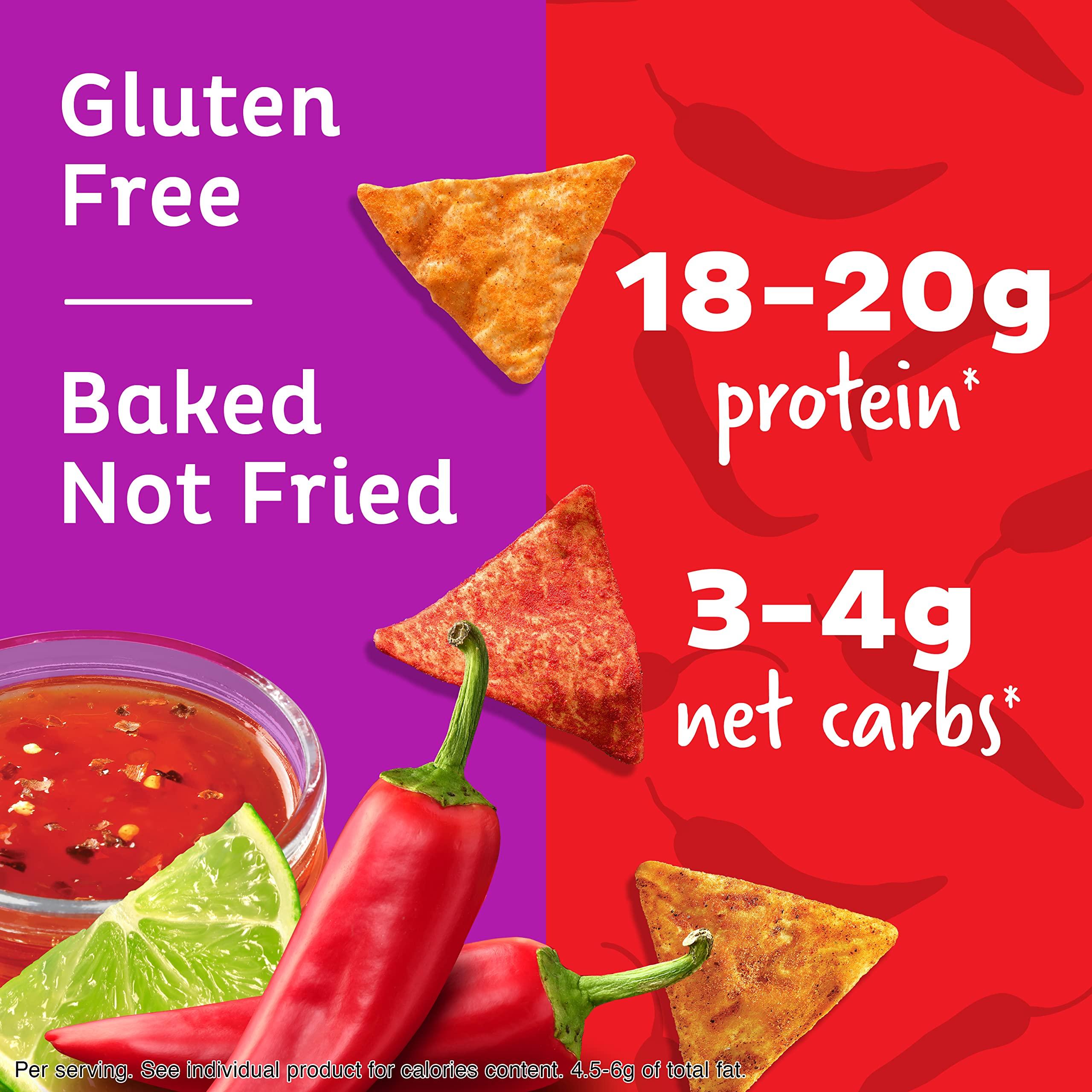 Quest Nutrition Quest Tortilla Style Protein Chips Variety Pack Chili Lime Hot & Spicy Spicy Sweet Chili 12 Count & Nacho Cheese Pack of 12