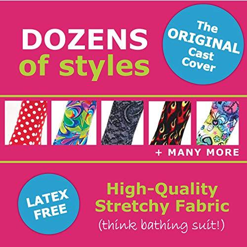 CastCoverz! CastCoverz! Designer Arm Cast Cover - Black - Small Short: 7" Length X 7" Circumference - Removable and Washable - Made in USA