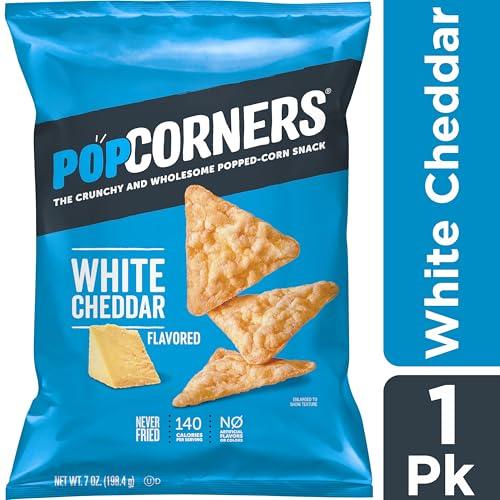 Popcorners Popcorners Original Cheddar Popped Corn Chips Bag, 7 Ounce