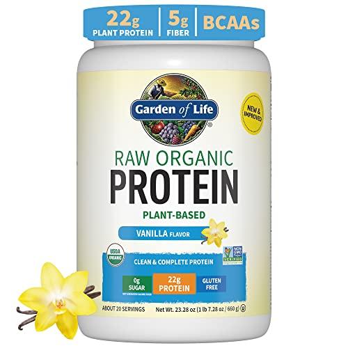 Garden of Life Garden of Life Organic Vegan Vanilla Protein Powder 22g with Zinc Supplements 30mg - Raw Food Created Nutrients for Immune Support, Skin Health, Muscle Recovery